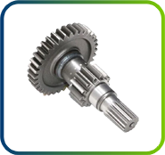 Gear-splines-in-shaft